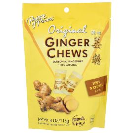 Prince of Peace Original Ginger Chews Candy, Natural Gluten Free - 4 oz