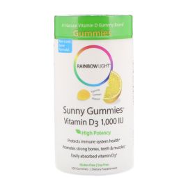 Rainbow Light Sunny Gummies Vitamin D3 1,000 IU  100 ct