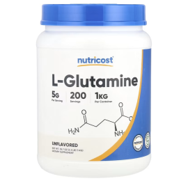 Nutricost, L-Glutamine, Unflavored, 2.2 lb (1 kg)