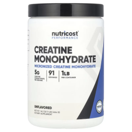 Nutricost Creatine Monohydrate Powder Unflavored - 1 lb