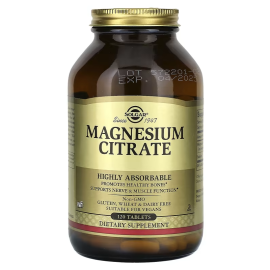 Solgar, Magnesium Citrate, 120 Tablets