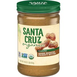 Santa Cruz Organic Crunchy Dark Roasted Peanut Butter - 16 oz
