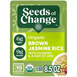 Seeds of Change Organic Brown Jasmine Rice, Cilantro Lime - 8.5 oz