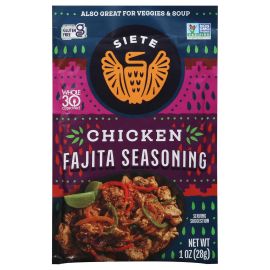 Siete Chicken Fajita Seasoning, Non-GMO Gluten Free - 1 oz