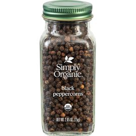 Simply Organic Black Peppercorns - 2.65 oz