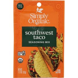 Simply Organic Southwest Taco Seasoning Mix - 1.13 oz