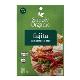Simply Organic Fajita Seasoning Mix - 1 oz