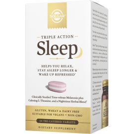 Solgar Triple Action Sleep 30 Tri-Layered Tablets