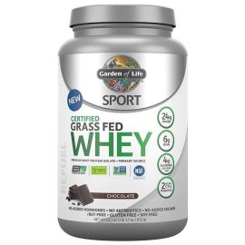 Garden of Life Sport Certified Grass Fed Whey Protein - NSF Certified for Sport Chocolate - 20 Servings