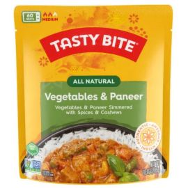 Tasty Bite Gluten Free Non-GMO Vegetables & Paneer - 10 oz
