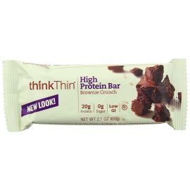 think! High Protein Bar, Brownie Crunch - 2.1 oz