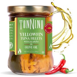 Tonnino Yellowfin Tuna Fillets with Jalapeno in Olive Oil - 6.7 oz