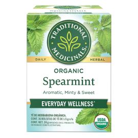 Traditional Medicinals Organic Spearmint Herbal Tea - 16 Tea Bags