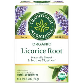 Traditional Medicinals Organic Licorice Root Herbal Tea - 16 Tea Bags