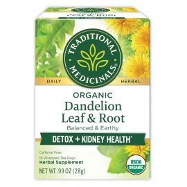 Traditional Medicinals Organic Dandelion Leaf & Root Herbal Tea - 16 Tea Bags