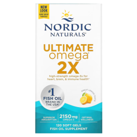 Nordic Naturals Ultimate Omega 2X Lemon - 2150 mg - 120 Softgels