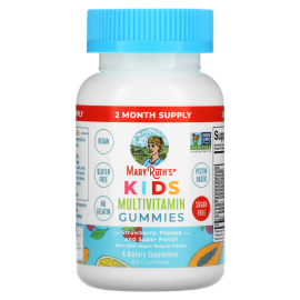 MaryRuth Organics, Kids Multivitamin Gummies, Strawberry, Papaya and Super Punch, 60 Gummies