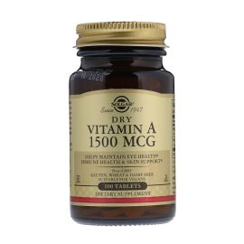 Solgar Dry Vitamin A, 1,500 mcg 100 Tablets