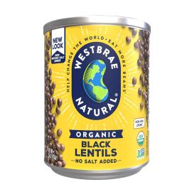 Westbrae Natural Organic Black Lentils - 15 oz