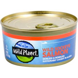 Wild Planet Wild Sockeye Salmon, Skinless & Boneless - 6 oz