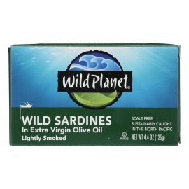 Wild Planet Wild Sardines in Extra Virgin Olive Oil - 4.4 oz