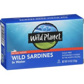 Wild Planet Wild Sardines in Water, No Salt Added - 4.4 oz