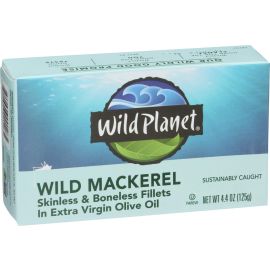 Wild Planet Wild Mackerel Fillet in Extra Virgin Olive Oil - 4.4 oz