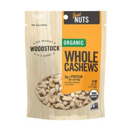 Woodstock Organic Whole Cashews, Unsalted - 7 oz