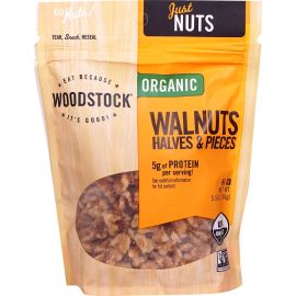 Woodstock Organic Walnut Halves & Pieces - 5.5 oz