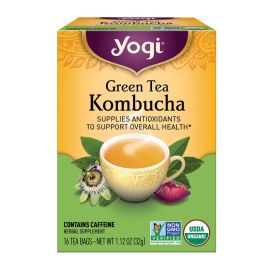 Yogi Tea Organic Kombucha Green Tea - 16 Tea Bags