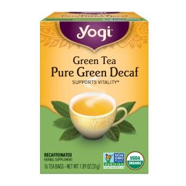Yogi Tea Organic Pure Green Decaf Green Tea - 16 Tea Bags
