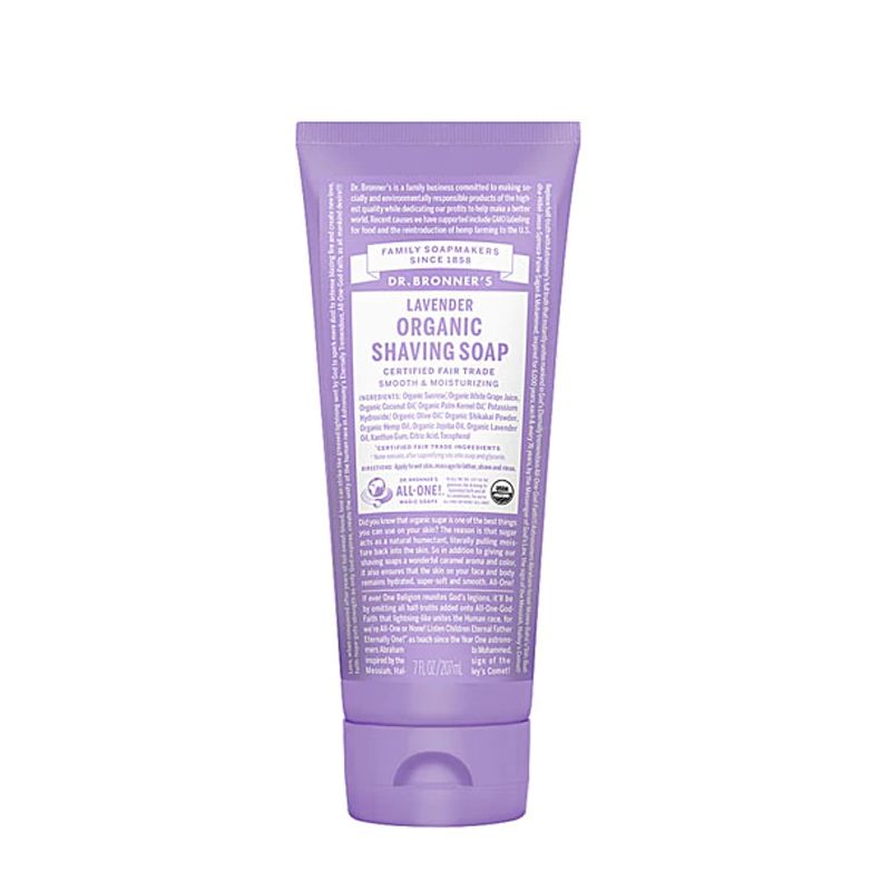 Dr. Bronner's Organic Shaving Soap 7 fl oz Lavender Organic Basic Food