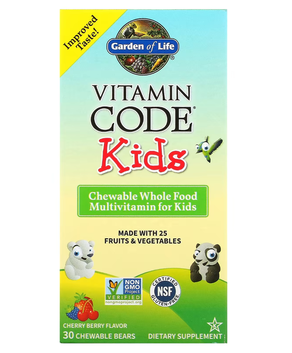 Garden of Life Vitamin Code Kids Chewable Whole Food Multivitamin