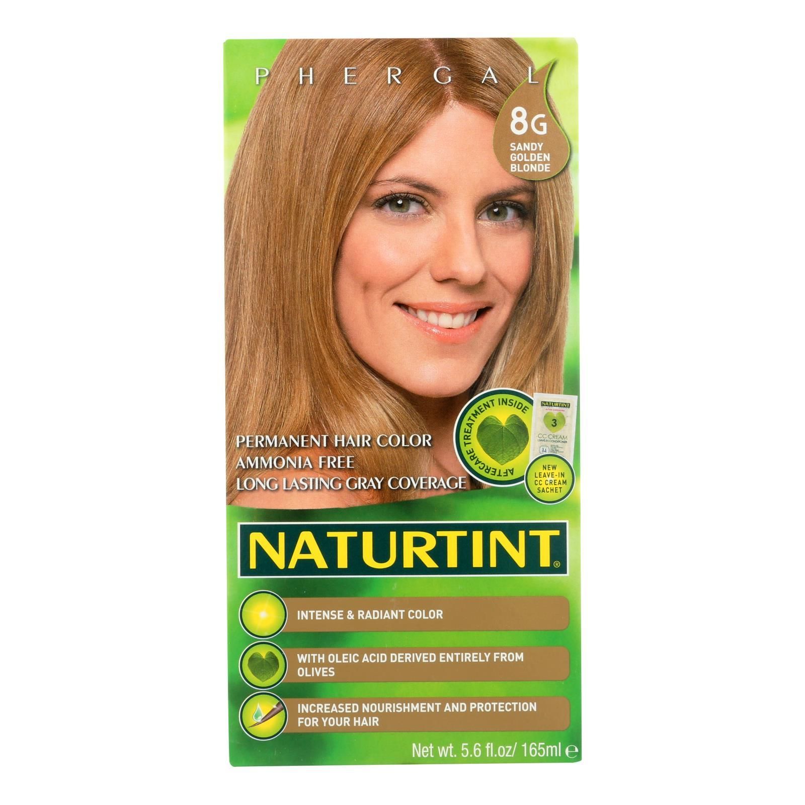 Naturtint Hair Color - Permanent - 8g - Sandy Golden Blonde  Oz -  Organic Basic Food
