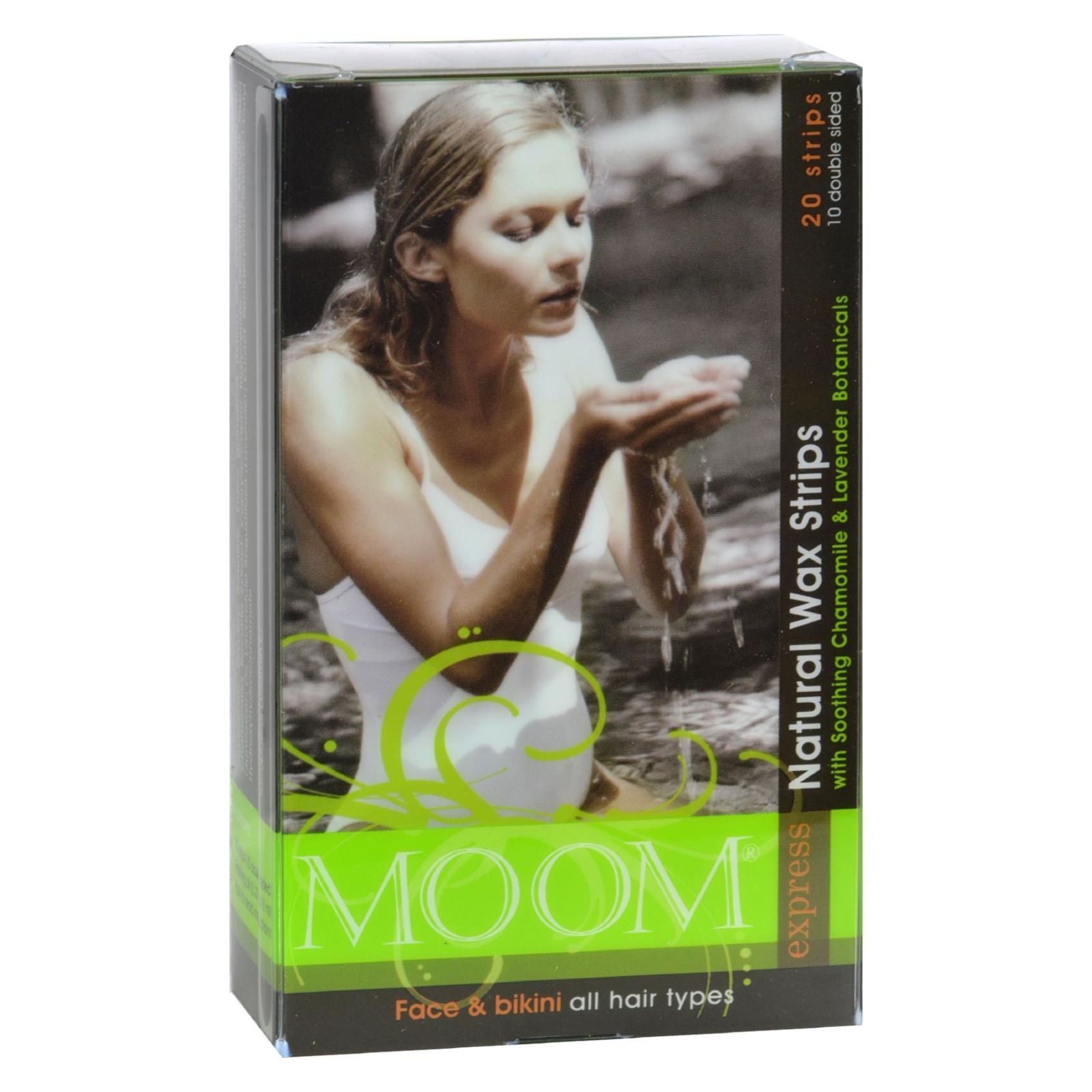 Moom Natural Wax Strips With Soothing Chamomile And Lavender - 20 Strips -  Organic Basic Food