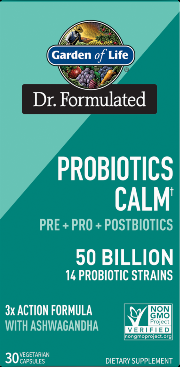 Dr. Formulated Probiotics Calm† 50 Billion 30 Capsules Organic Basic Food