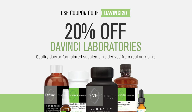 Save 20% on all DaVinci Laboratories Products with Coupon Code DAVINCI20