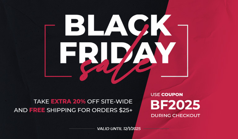 Save 20% For Black Friday and Cyber Monday with Coupon code BF2025
