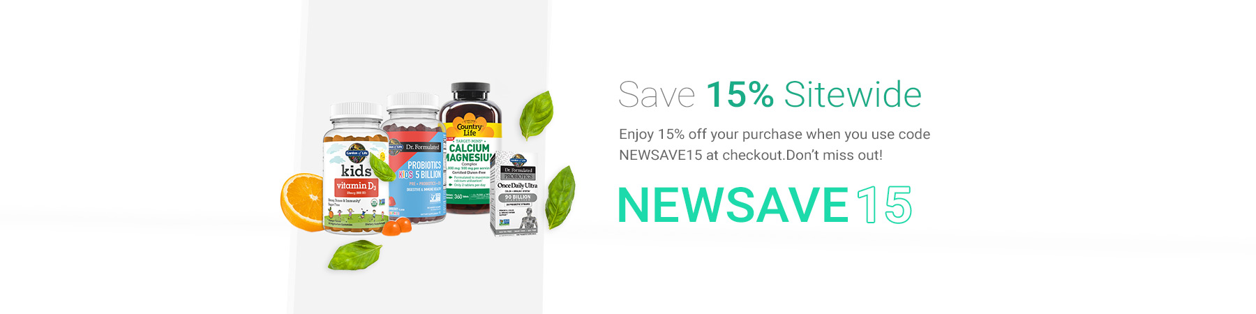 15% Off Your Entire First Order!